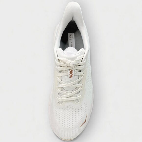 HOKA Arahi 7 Women’s Running Shoes Blanc De Blanc Rose Gold Size 9.5 B (Regular) - Picture 10 of 13